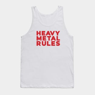 Heavy Metal Rules Tank Top